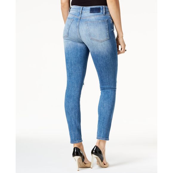 M1858 Womens Kristen Ripped Ankle Skinny Jeans Size 4/27 - Picture 2 of 4